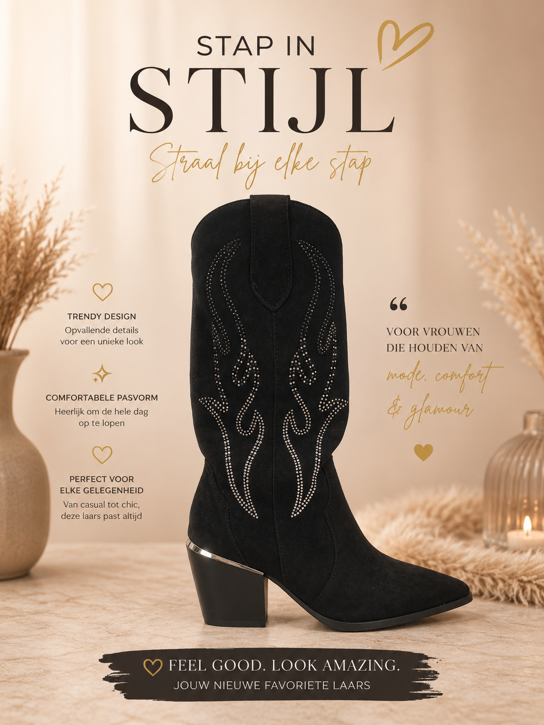Western Chic met een Glamour Touch