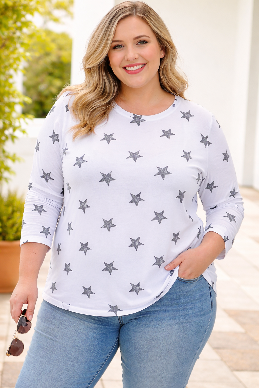 T-shirt met sterren