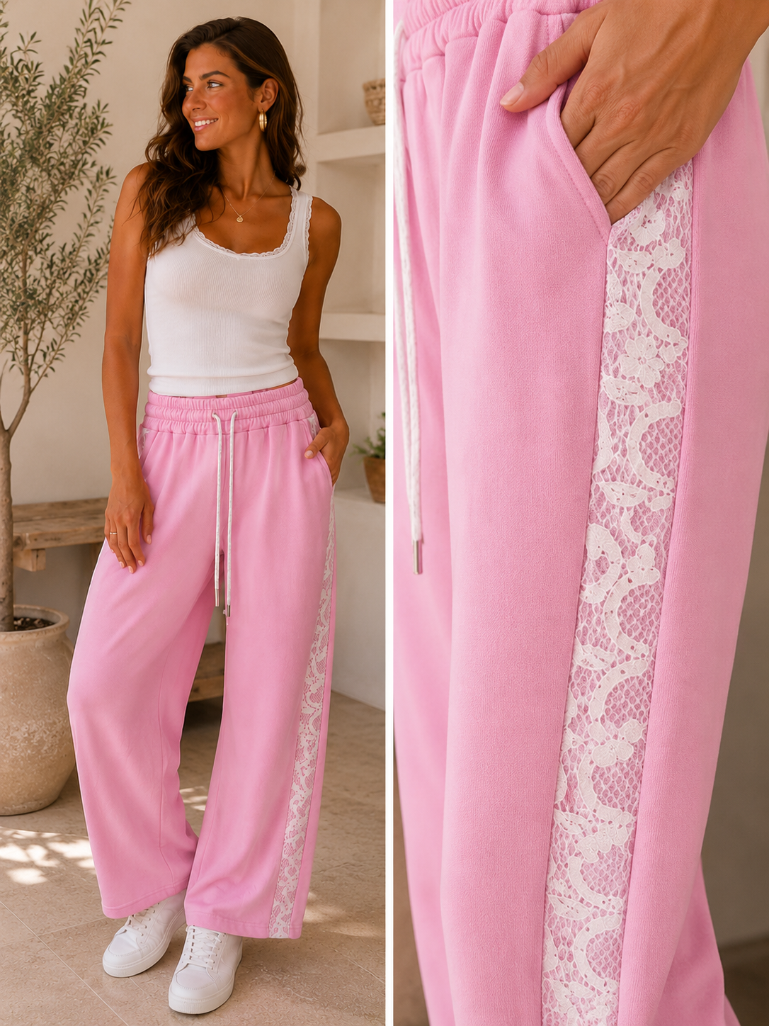 🤍 Trendy Wide Leg Pants