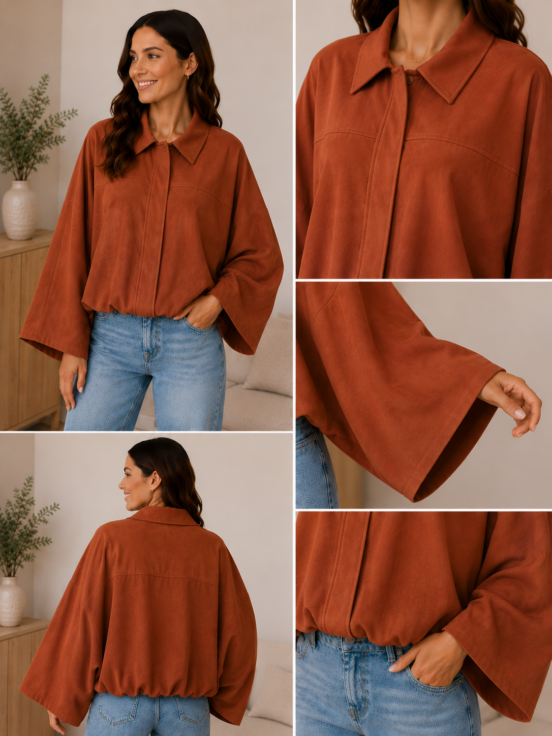 ✨ Vleermuis Suede Jacket