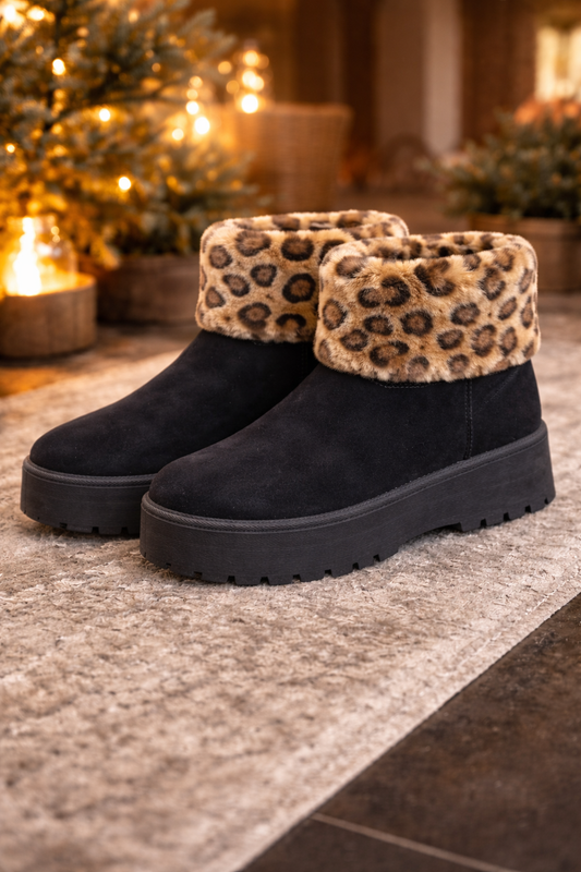 Schoen met panterprint