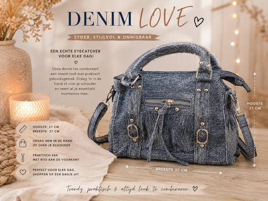 👜 Leopard & Denim Bag – stijlvol in twee varianten!