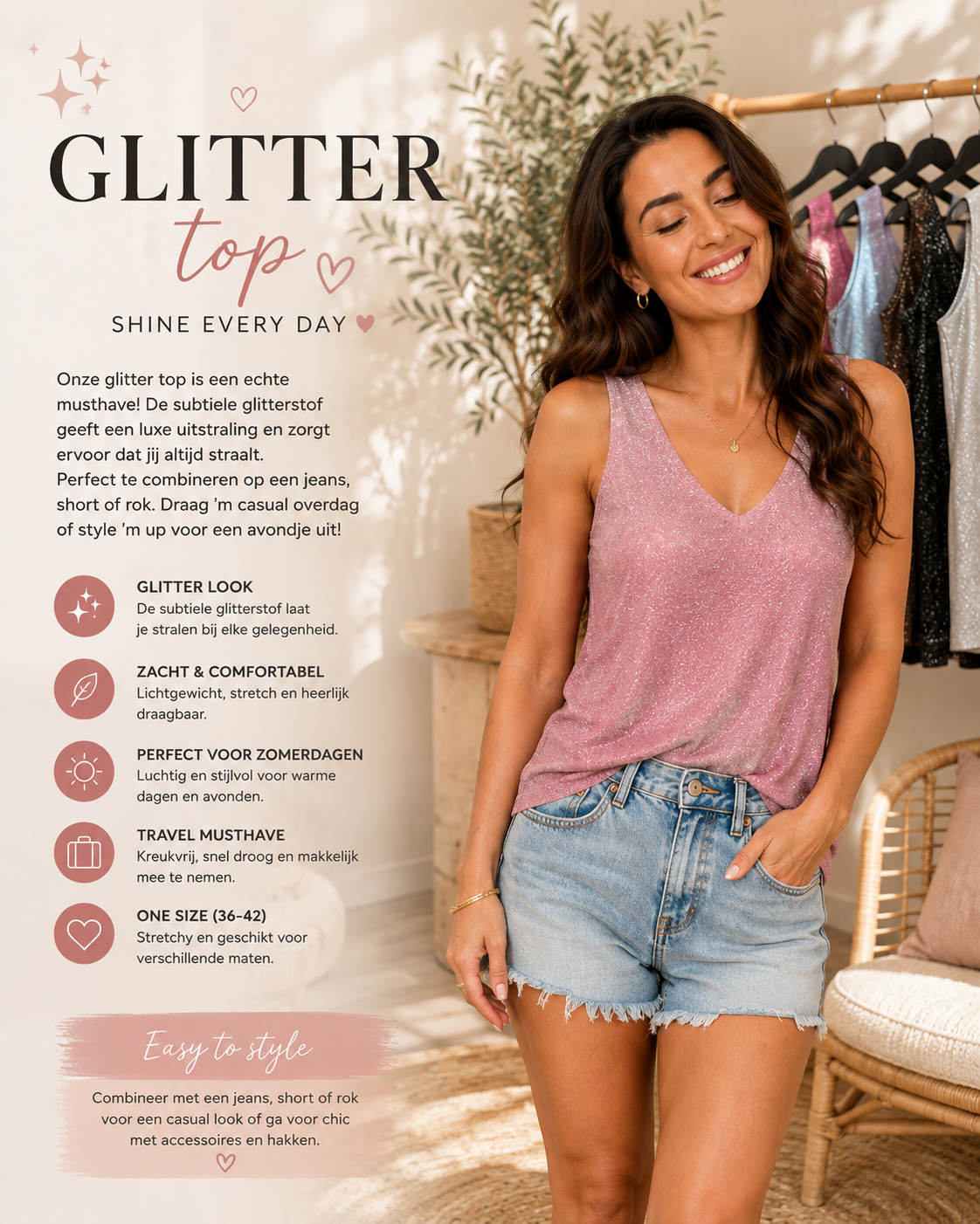 💜 Glitter Top