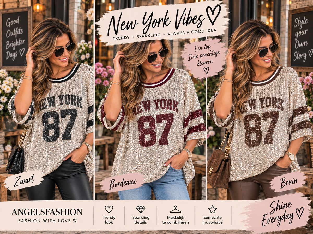 ✨ New York Vibes – Shine in jouw nieuwe favoriet! ✨