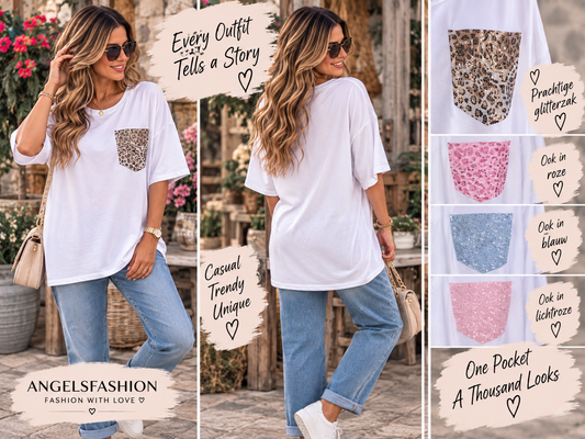 ✨ Basic met een Sparkle Touch – jouw nieuwe favoriete T-shirt! 💕