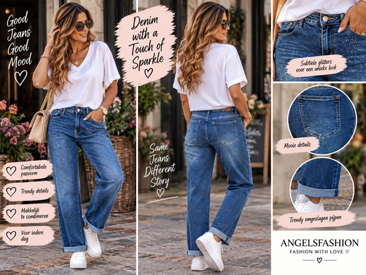 ✨ Denim Sparkle – jouw nieuwe favoriete jeans! 💙grote maten